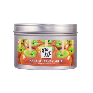 Be Lit Munchies Collection 12oz Odor Eliminating Terpene Candle, Caramel Candy Apple