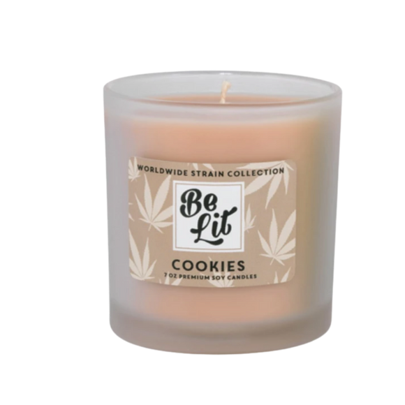 Be Lit Premium 7oz Odor Eliminating Terpene Candle, Girl Scout Cookies