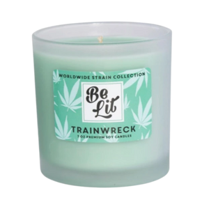 Be Lit Premium 7oz Odor Eliminating Terpene Candle, Train Wreck
