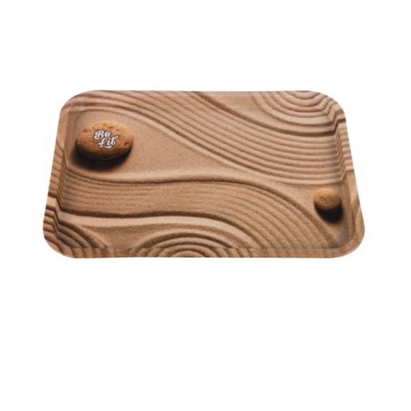 Be Lit Large Rolling Tray, Sand Garden
