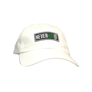 Be Lit Dad Hat in White, "Never Not Lit" Patch