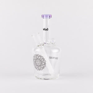 iDab Henny Bottle Dab Rig - Medium (Opal + Lip Wrap) (downstem matching lip) 14mm