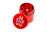 Wolf Traditional 4-Piece Herb Grinder - Small - Red